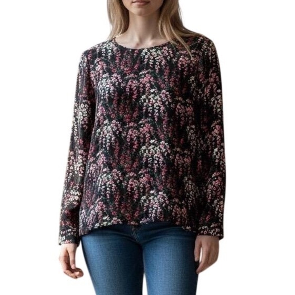 J.Crew Floral Blouse Size Large